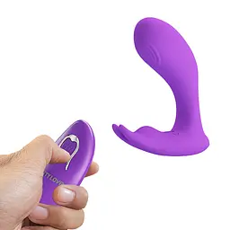 Вібростимулятор PRETTY LOVE Idabelle Purple, 12 vibration functions 12 pulse wave settings Wireless PRETTY LOVE BI-300052W 98567 - мініатюра 6