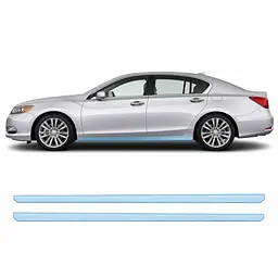 Антигравійна захисна бронеплівка за лекалами для Acura RLX I 2014-2017 - нижня зона кузова пороги