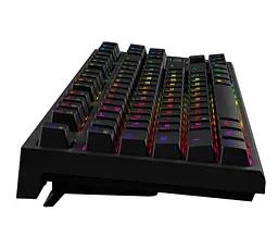 Клавіатура ігрова механічна GamePro GPMK-18 Red Swich Hot-Swap TKL RGB Black - мініатюра 3