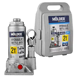 Домкрат гідравлічний пляшковий Molder 2 т 148-278 мм у кейсі (MA29025) - мініатюра 2