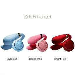 Смарт-вібратор для пар Zalo Fanfan set Rouge Pink пульт ДУ - мініатюра 9
