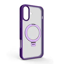 Чехол для Apple iPhone 16 Plus, Unit Stand, фиолетовый, MagSafe, противоударный защитный чехол-панель с подставкой, поддержкой магнитных держателей и беспроводной зарядки, защита всего корпуса, силикон + поликарбонат, ArmorStandart (ARM78732)