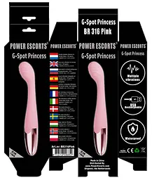 Вібратор Power Escorts G Spot Princess 7 Inch 18 см (рожевий) - мініатюра 4