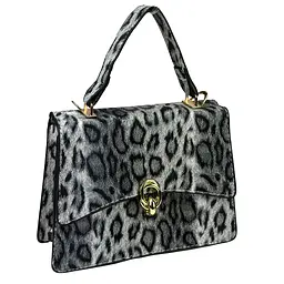 Жіноча сумка через плече крос-боді з екошкіри Lilly P1-369-9075LG Сіро-Леопардовий - мініатюра 9