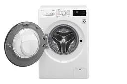 Пральна машина LG з фронтальним завантаженням F0J6NS0W, 6кг, 1000, A+++, Пар, глибина 45см, Дисплей, Інвертор, Білий (F0J6NS0W) - мініатюра 2