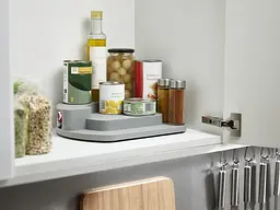 Багаторівневий органайзер, що обертається Joseph Joseph Cupboard Store із заднім відсіком сірий (85195) - мініатюра 6