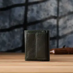 Жіночий мініатюрний гаманець із натуральної шкіри ST Leather 23083 зелений - мініатюра 10