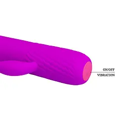 Вібратор Pretty Love Omar Vibrator Purple - мініатюра 6