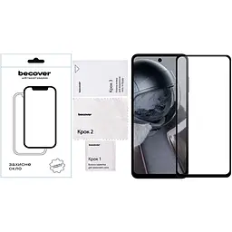 Захисне скло BeCover для HMD Pulse Plus Black (712504) - мініатюра 2