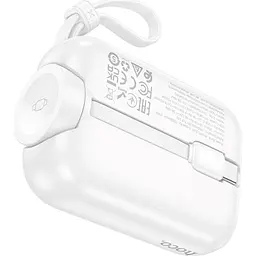 Зовнішній акумулятор Hoco J130 Peak 10000mAh 20W White [126283] - мініатюра 6