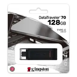 USB флеш накопичувач Kingston 128GB DataTraveler 70 USB 3.2 / Type-C (DT70/128GB) - мініатюра 3