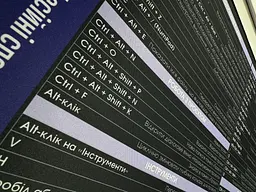 Великий килимок для мишки WorkPlaceShop Поєднання клавіш для After Effects 1000 x 400 мм - мініатюра 3