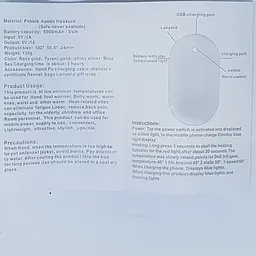 Кишенькова USB грілка обігрівач для рук Power Bank 5000 мАч чорна - мініатюра 5