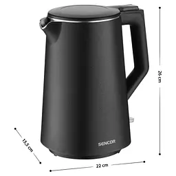 Чайник Sencor SWK 0551BK (41023976) - мініатюра 3