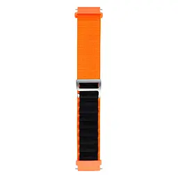 Ремінець для Xiaomi Amazfit Bip Bip Lite Bip U Bip 1S Bip 3 - оранжево-чорний Watchbands NormalCloth Wave ширина кріплення 20мм нейлоновий (W26-2WB20712975) - мініатюра 3