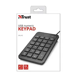 Клавіатура Trust Xalas USB Numeric Keypad (22221) - мініатюра 4