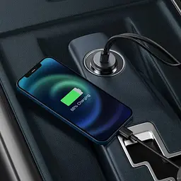Автомобільний зарядний пристрій Baseus Share Together PPS 2U+2C Gray (CCBT-A0G) [110002] - мініатюра 8