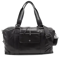Дорожня шкіряна сумка TIDING BAG A25F-5218A чорна - мініатюра 1