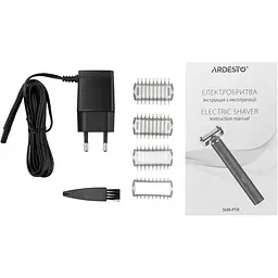 Електробритва Ardesto One blade, Li-Ion, 4 насадки, чорний - мініатюра 7