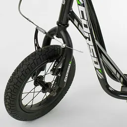 Дитячий самокат Corso 40х15х83-95 см Чорний 000231507 - мініатюра 3
