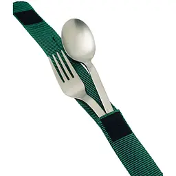 Набір столових приладів Snow Peak SCT-002 Titanium Fork & Spoon Set ложка і виделка - мініатюра 2