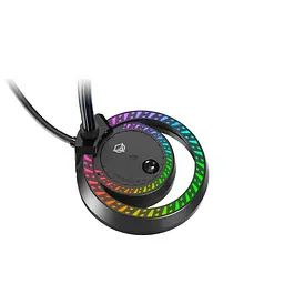 Настільний USB-мікрофон MeeTion MT-MC14 з підсвічуванням RGB 5В Гусяча шия на 360 градусів Чорний - мініатюра 3