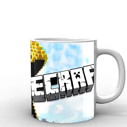 Кухоль GeekLand Minecraft Майнкрафт логотип MС.02.040 330 мл синій - мініатюра 2