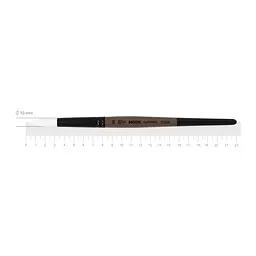 Пензель синтетика кругла Moon 1203R №10 коротка ручка ROSA (4823098533979)