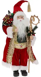 Новорічна фігура "Санта Клаус з подарунками" BonaDi 22х17х45 см dec0008684