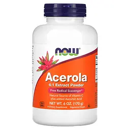 Ацерола - Вітамін С, Acerola 4:1 Extract Powder - 170 г