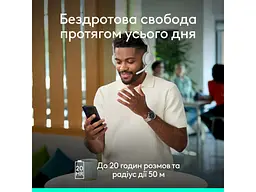 Навушники з мікрофоном Logitech Zone Wireless 2 ES White (981-001520) - мініатюра 9