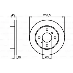 Гальмівний диск Bosch 0 986 478 564 - мініатюра 5
