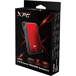 Зовнішня кишеня XPG EX500 2.5` SATA HDD/SSD to USB 3.1 Red/Black (AEX500U3-CRD) [158279] - мініатюра 6