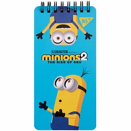 Блокнот Yes Minions 8х16 см подвійна cпіраль 60 аркушів лінія (151768)