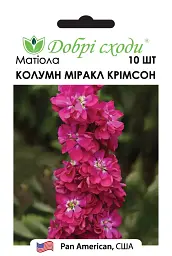 Насіння матіоли Колумн Міракл Кримсон (Column Miracle Crimson)