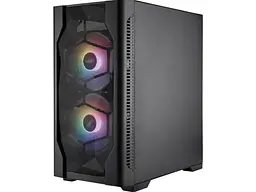 Корпус 1stPlayer D4-M-BK-2F1P-1F1 Black - мініатюра 3