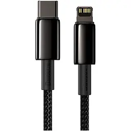 Кабель Baseus Tungsten Gold USB-C to Lightning 1m Black (CATLWJ-01) [100372] - мініатюра 2