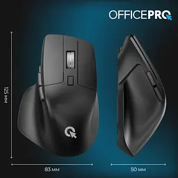 Миша OfficePro M395B Silent Click Ergonomic Wireless Black [144321] - мініатюра 15