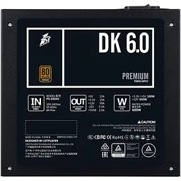 Блок живлення 1stPlayer DK Premium PS-600AX (DKPM-BRZ-600-BK-EU) [140560] - мініатюра 5
