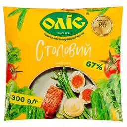 Майонез Оліс Столовий 67% 300 г