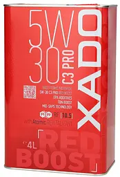 Моторна олива XADO 5W-30 C3 Pro RED Boost 4 л (XA 26268) - мініатюра 2