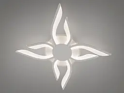 Оригінальна led люстра з пультом, диммером, підсвіткою, 67W, біла - мініатюра 4