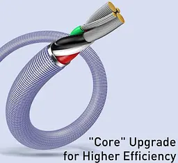 Кабель Baseus Crystal Shine Series Fast Charging Cable USB to Lightning 2.4A 1.2m CAJY000005 Purple - мініатюра 8