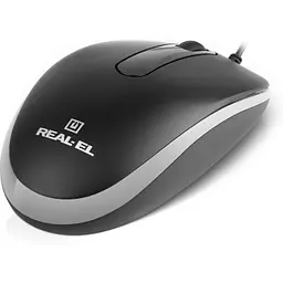 Комп'ютерна мишка Real-El RM-215 USB Black/Gray (EL123200037) - мініатюра 6
