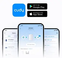 Точка доступу Cudy RE1500 AX1500 Wi-Fi 6 Mesh Repeater (RE1500) - мініатюра 5