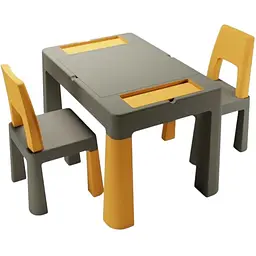 Комплект меблів Tega Baby Teggi Multifun + 2 стільця graphite mustard