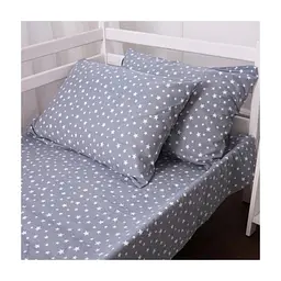 Постільна білизна MirSon 012 Grey Stars Фланель 175х210 Двоспальний (2200009653124) - мініатюра 10
