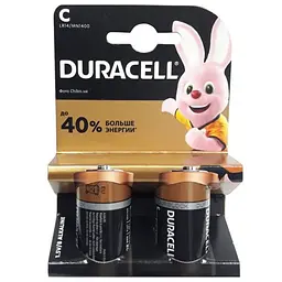 Батарейка DURACELL LR14(C) blister 2 (2/20) (АРТ5114)