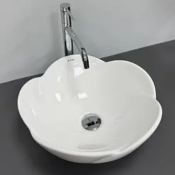 Умивальник VBI Rosolini white накладний VBI-012625, Білий - мініатюра 3