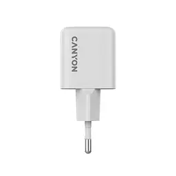Зарядний пристрій Canyon CU20AC GaN 20 Вт 1xPD 1xQC EU білий (CNS-CUW20AC) - мініатюра 5
